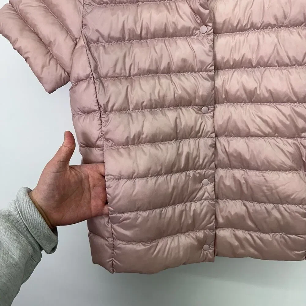 Uniqlo Short Sleeve Packable Down Jacket - Dusty Pink - Picture 7 of 7